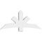 Ekena Millwork Davenport Architectural Grade PVC Gable Bracket, 60"W x 27 1/2"H x 6"D x 6"F, 11/12 Pitch GBP060X28X0606DAV00 - alternate 5